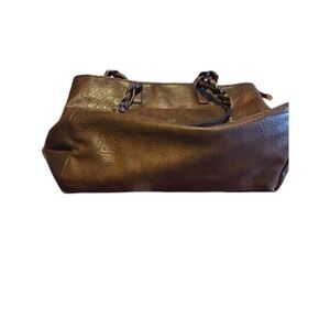 WEIMEIDAIGE‎ Brown Faux Leather Tote Shoulder Handbag Braided Straps Chic Style